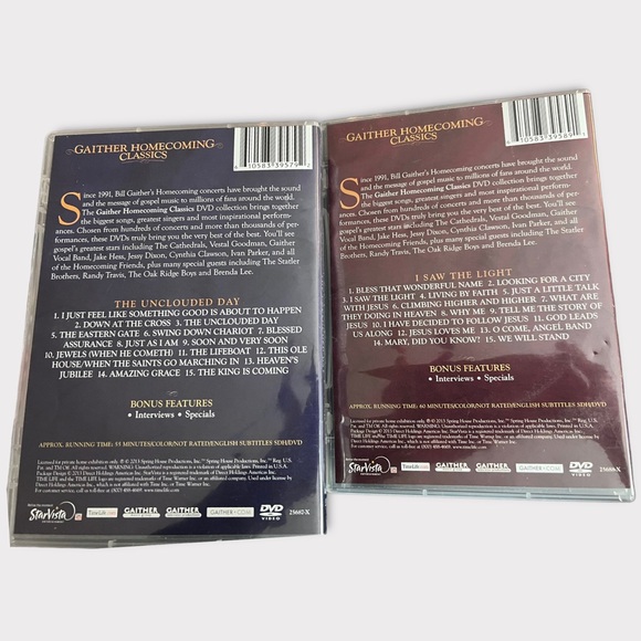 Gaither Homecoming Classics DVDs The Uncloudy Day & I Saw the Light - Picture 2 of 8